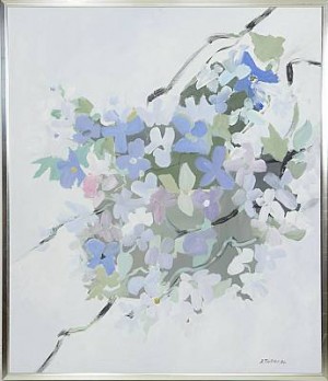 Blomster by Bente THRAP - auction artwork with signature