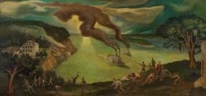 Steamboat 'round The Bend by John MCCRADY - auction artwork with signature