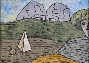 Paysage Métaphysique by Bona De MANDIARGUES - auction artwork with signature