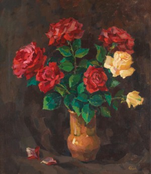 Roses by Irina SEDOVA - auction artwork with signature