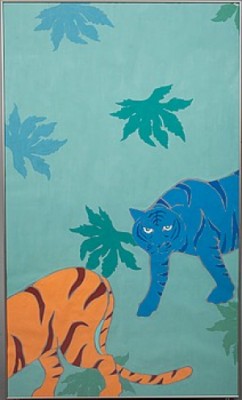Tigers Without Titles, Diptyk by Amigo MOZZO - auction artwork with signature