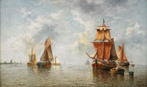 Calme Du Matin, Bruxelles by Auguste MUSIN