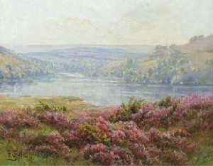 A Lakeland Landscape With Heather by Edouard PAIL