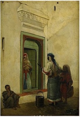 Konversation I Tanger by Victor EECKHOUT