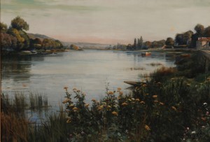 La Seine Près De Paris by Louis Aston KNIGHT