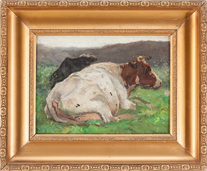 Vilande Ko by Hendrikus Alexander Van INGEN - auction artwork with signature