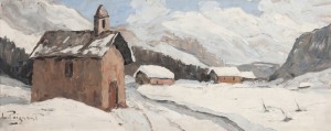 Chapelle Saint Bernard Sous La Neige by Lucien POIGNANT - auction artwork with signature
