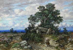Landscape With Figure by Friedrich Adolph ARNOLD - auction artwork with signature