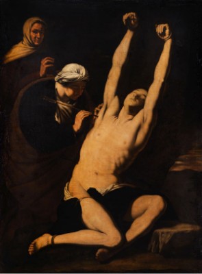 Die Wundpflege Des Heiligen Sebastian Durch Die Heilige Irene (tradierter Titel: San Sebastiano Curato Da Sant´irene) by Jusepe De RIBERA