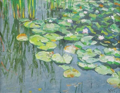 Water Lilies by Anatoly Dmitrievich KAIGORODOV