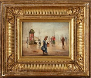 Vue De Paris by Léonie LEBAS - auction artwork with signature