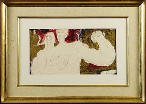 Figurer I Landskap by Juan Ramón VELASQUEZ - auction artwork with signature