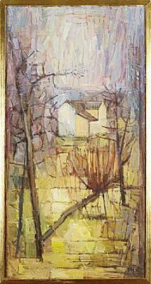 Landskap Med Byggnad by Carl-Erik LEKBY - auction artwork with signature
