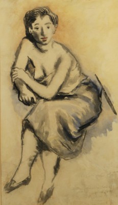 Seated Woman by Moses SOYER