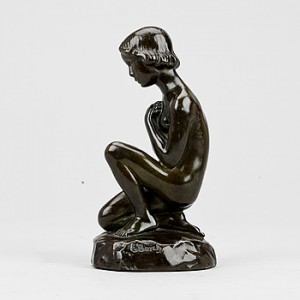 Knäböjande Flicka by Elna BORCH - auction artwork with signature