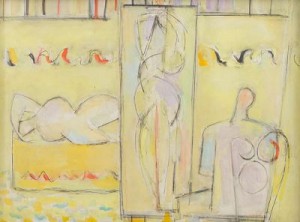 Three Figures by Manfred SCHWARTZ - auction artwork with signature