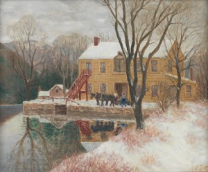 Mill In Winter by Winfield Scott CLIME