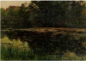 Landskap Med Bro över Näckrosdamm by Joseph Milner KITE