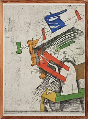 Komposition by Hannes POSTMA - auction artwork with signature