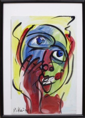 Ansikte by Peter Robert KEIL - auction artwork with signature