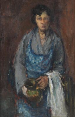 La Femme A La Cruche by Henri Georges CHEVAL - auction artwork with signature