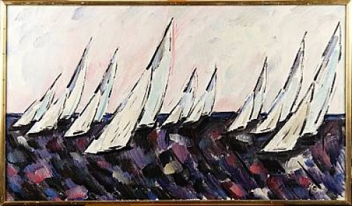 Segelbåtar by Ivar FRANKE