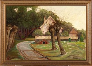 Pilealléen Tjøme by Henrik BACKER - auction artwork with signature