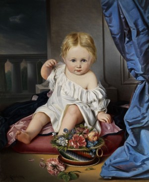 Bildnis Eines Kleinkindes by Simon GLÜCKLICH - auction artwork with signature