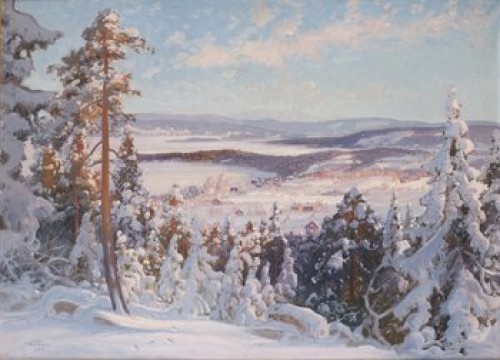Vinterlandskap by Carl BRANDT
