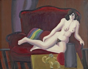 Modell I Soffa Med Apa by Fred Engelbert KNECHT