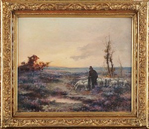 Landskap Med Fåraherde by Mikhail KOROCHANSKY - auction artwork with signature