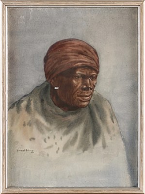 Porträtt Av Man by Gerard BHENGU - auction artwork with signature