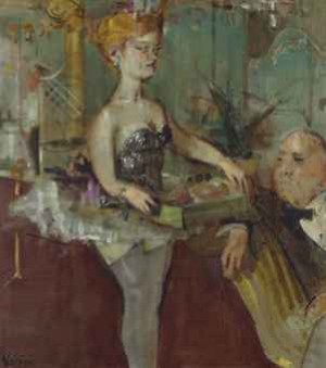 Cigarette Girl by Jack LEVINE