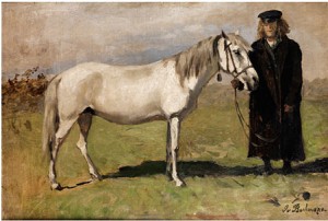 Bauer Mit Schimmel by Gregor Von (The Elder) BOCHMANN - auction artwork with signature