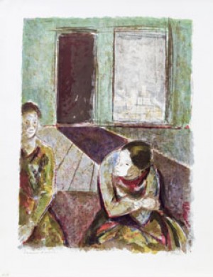 Studio Scene With Two Women by Joseph FLOCH