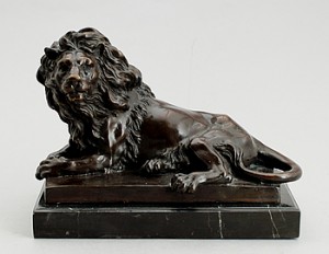 Liggande Lejon by Antoine-Louis BARYE