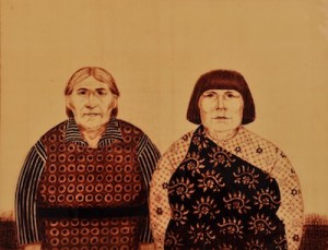 American Gothic Indian by Phyllis SLOANE