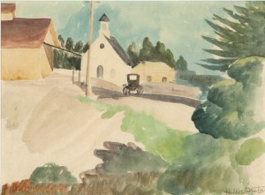 Church In Soquel, Ca by Helen Bell BRUTON - auction artwork with signature