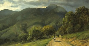 Riders On A Path Beneath Mount Tamalpais by Thaddeus WELCH