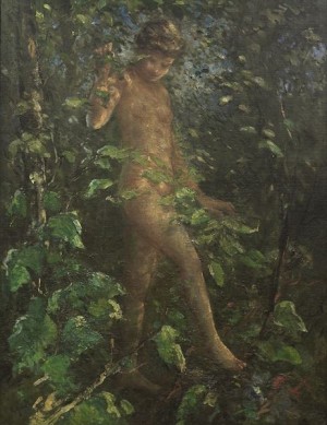Nude In Woods by Lillian Matilde GENTH - auction artwork with signature