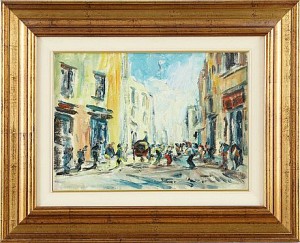 Stadsvy by Rocco CARVELLI - auction artwork with signature