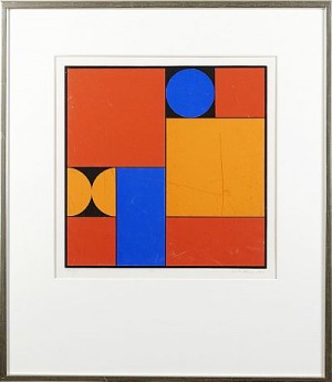 Komposition by Ole Folmer HANSEN - auction artwork with signature