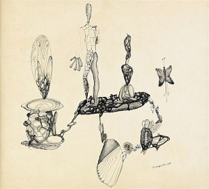 Surrealistic Composition by Victor BRAUNER