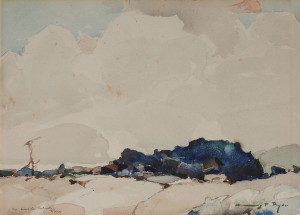 Landscape by Chauncey Foster RYDER - auction artwork with signature