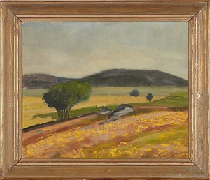 Backen Blommor by Ansgarius BÖRJESSON - auction artwork with signature