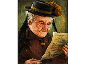 Die Vorladung by Hans BARTTENBACH - auction artwork with signature