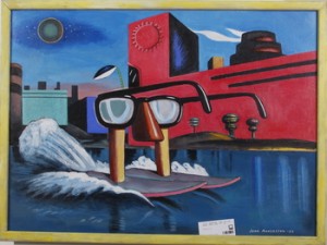 Vattenskidåkaren by John ANDERSSON - auction artwork with signature