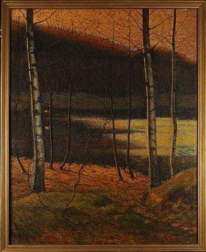 Skogsmotiv by Axel Theodor KULLE