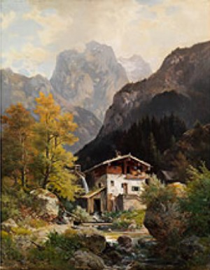 Mühle Bei Wörgel In Tirol by Ludwig SCKELL