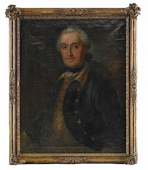 Porträtt Föreställande översten Och Adelsmannen Hans Leonard Drake Af Hagelsrum (1726-1787) Iklädd Uniformsrock - Midjebild by Johan STÅLBOM